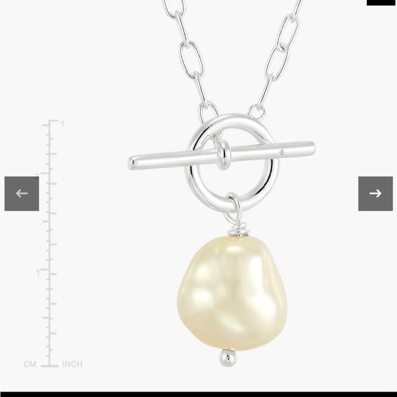 Center Attention Pendant Necklace new elite sterling silver and pearl necklace. - Picture 5 of 8